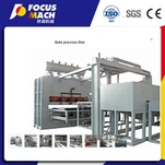 Macchina automatica per la lavorazione del legno ad alta efficienza per laminazione di pavimenti con pressa a caldo