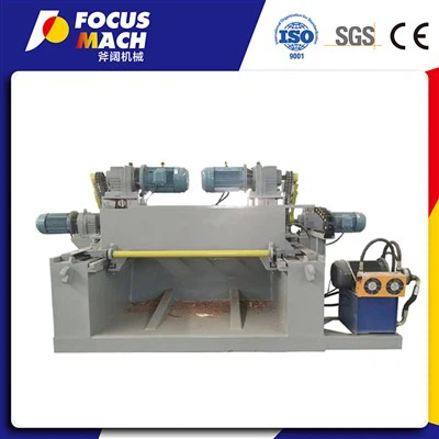 Macchina rotante per peeling in miscuglio in compensato senza spinta